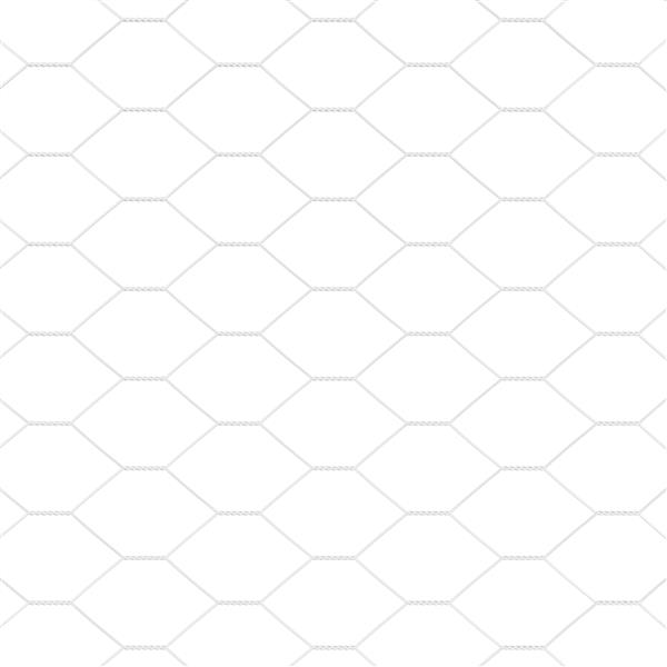 Grote foto vidaxl hexagon hek zilver 0.6 x 100 m gegalvaniseerd staal tuin en terras hekken en schuttingen