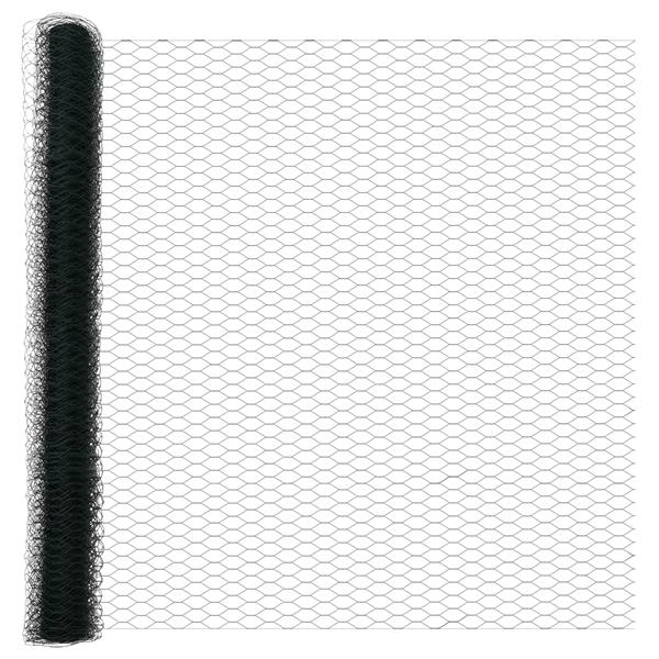 Grote foto vidaxl hexagon hek groen 1.6 x 100 m staal tuin en terras hekken en schuttingen