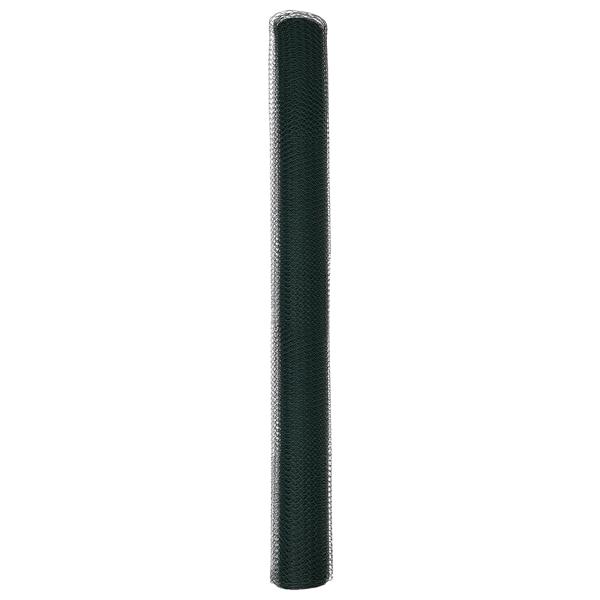 Grote foto vidaxl hexagon hek groen 1.5 x 100 m staal tuin en terras hekken en schuttingen