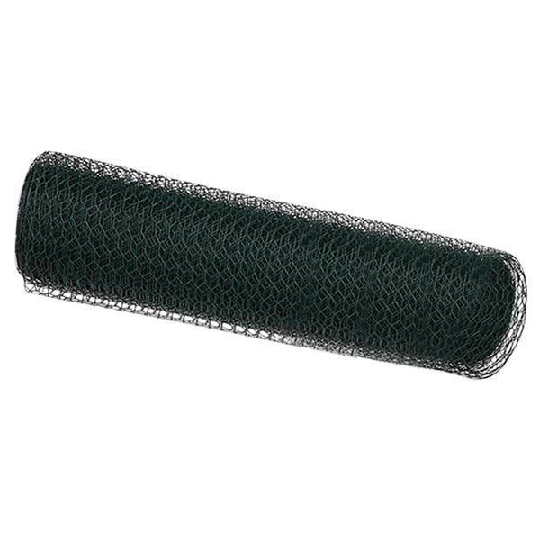Grote foto vidaxl hexagon hek groen 0.6 x 100 m staal tuin en terras hekken en schuttingen