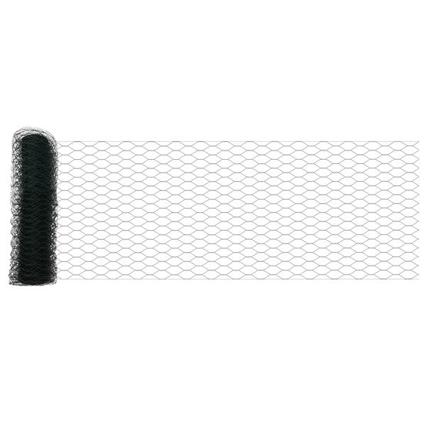 Grote foto vidaxl hexagon hek groen 0.6 x 25 m staal tuin en terras hekken en schuttingen