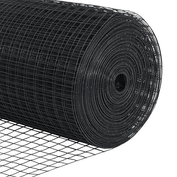Grote foto vidaxl gelaste draadhek grijs 1.4 x 25 m staal tuin en terras hekken en schuttingen