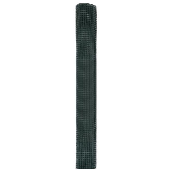 Grote foto vidaxl gelaste draadhek groen 1.4 x 25 m staal tuin en terras hekken en schuttingen