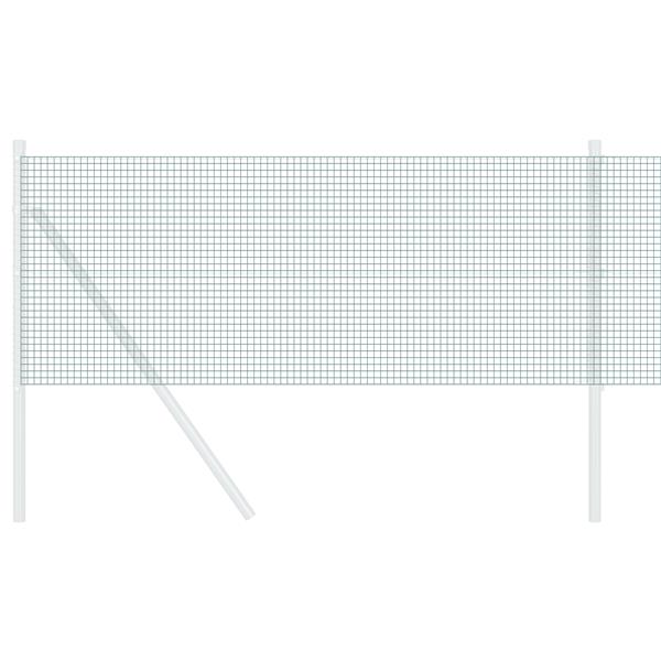 Grote foto vidaxl gelaste draadhek groen 0.6 x 10 m staal tuin en terras hekken en schuttingen