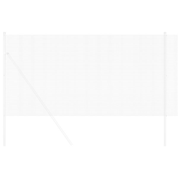 Grote foto vidaxl gelaste draadhek zilver 0.8 x 50 m staal tuin en terras hekken en schuttingen
