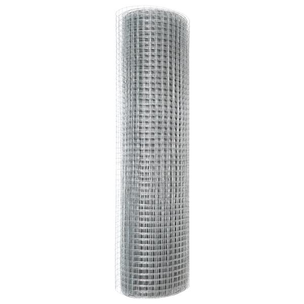 Grote foto vidaxl gelaste draadhek zilver 0 5 x 50 m staal tuin en terras hekken en schuttingen