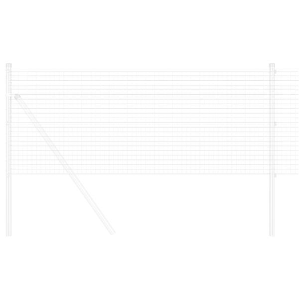 Grote foto vidaxl gelaste draadhek zilver 0.4 x 25 m staal tuin en terras hekken en schuttingen