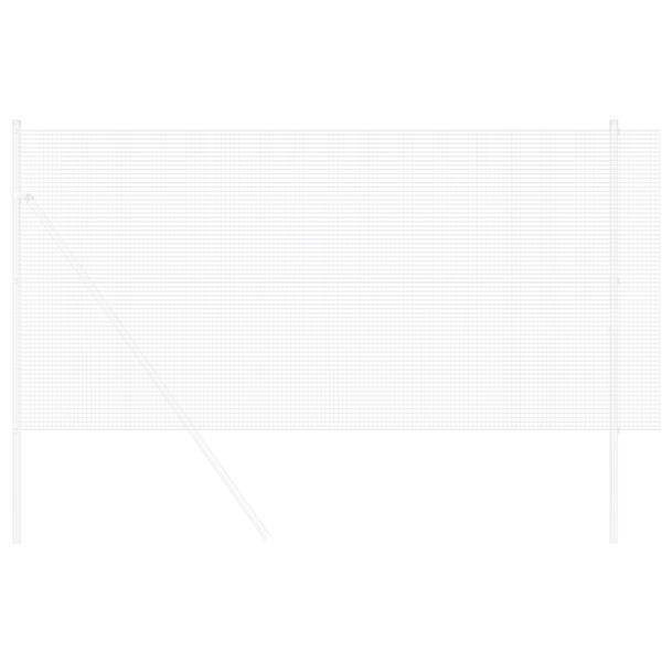 Grote foto vidaxl gelaste draadhek zilver 1.2 x 10 m staal tuin en terras hekken en schuttingen