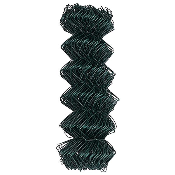 Grote foto vidaxl kettenschakelhek groen 10 x 0.6 m staal tuin en terras hekken en schuttingen