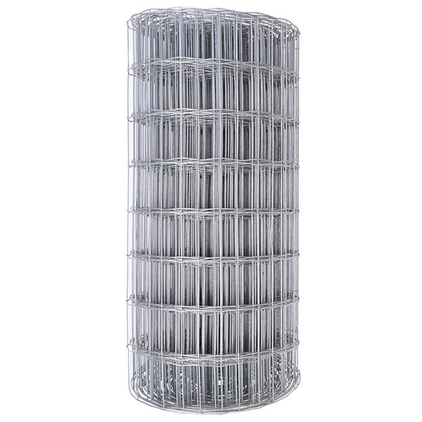 Grote foto vidaxl euro hek zilver 0.4 x 10 m warmverzinkt ijzer tuin en terras hekken en schuttingen