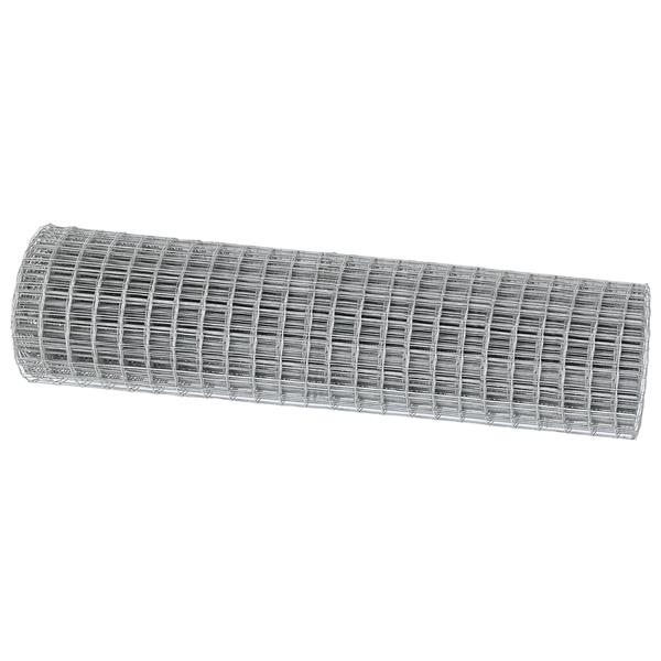 Grote foto vidaxl euro hek zilver 1.2 x 25 m warmverzinkt ijzer tuin en terras hekken en schuttingen