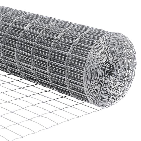 Grote foto vidaxl euro hek zilver 1.2 x 25 m warmverzinkt ijzer tuin en terras hekken en schuttingen
