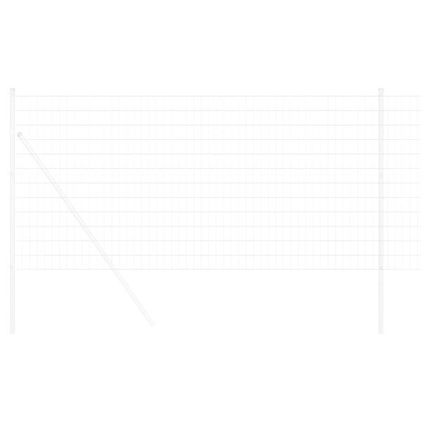 Grote foto vidaxl euro hek 1 x 25 m pvc gecoat ijzer tuin en terras hekken en schuttingen