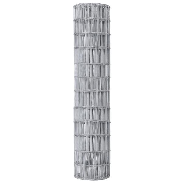 Grote foto vidaxl euro hek zilver 1 x 10 m warmverzinkt ijzer tuin en terras hekken en schuttingen