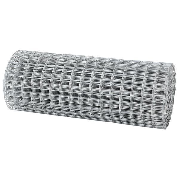 Grote foto vidaxl euro hek zilver 0.4 x 10 m warmverzinkt ijzer tuin en terras hekken en schuttingen