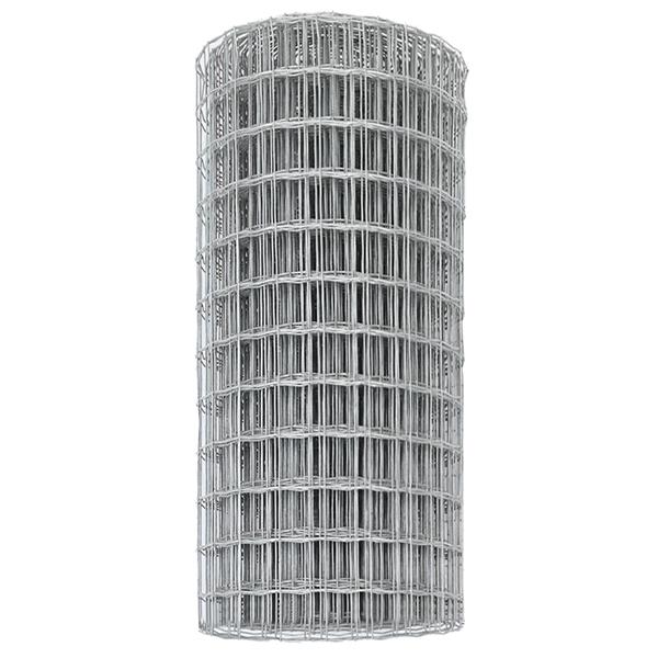 Grote foto vidaxl euro hek zilver 0.4 x 10 m warmverzinkt ijzer tuin en terras hekken en schuttingen