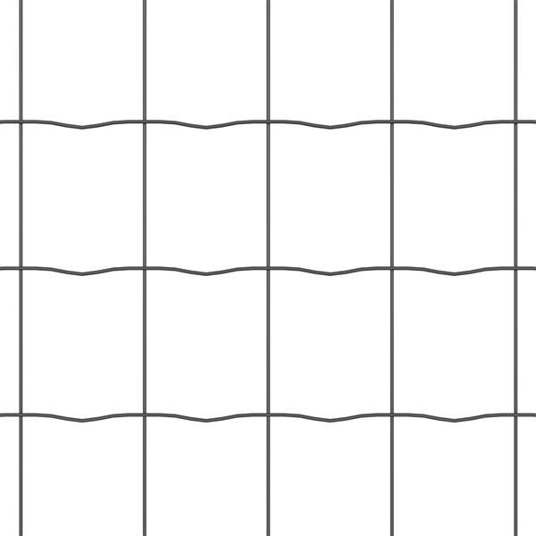 Grote foto vidaxl euro hek grijs 0.6 x 50 m pvc gecoat ijzer tuin en terras hekken en schuttingen