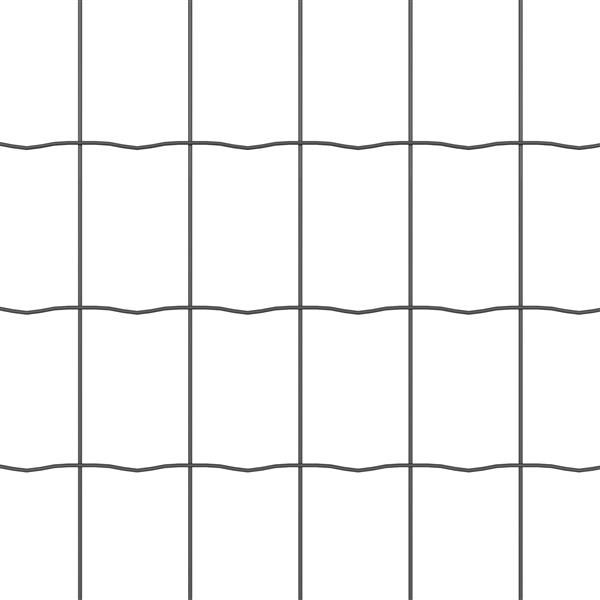 Grote foto vidaxl euro hek grijs 1 2 x 25 m pvc gecoat ijzer tuin en terras hekken en schuttingen