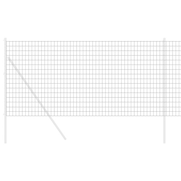 Grote foto vidaxl euro hek grijs 1 x 25 m pvc gecoat ijzer tuin en terras hekken en schuttingen