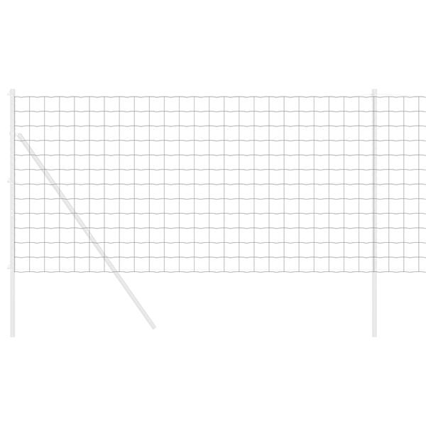 Grote foto vidaxl euro hek grijs 1.4 x 10 m pvc gecoat ijzer tuin en terras hekken en schuttingen