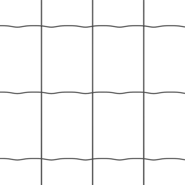 Grote foto vidaxl euro hek grijs 1 4 x 10 m pvc gecoat ijzer tuin en terras hekken en schuttingen