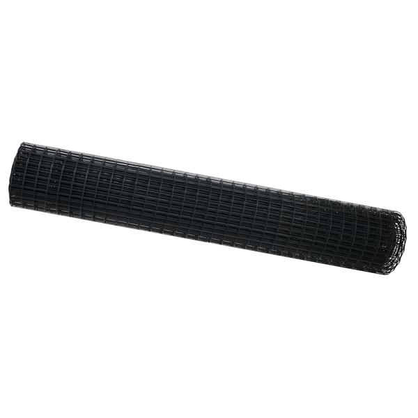 Grote foto vidaxl euro hek grijs 1.5 x 10 m pvc gecoat ijzer tuin en terras hekken en schuttingen