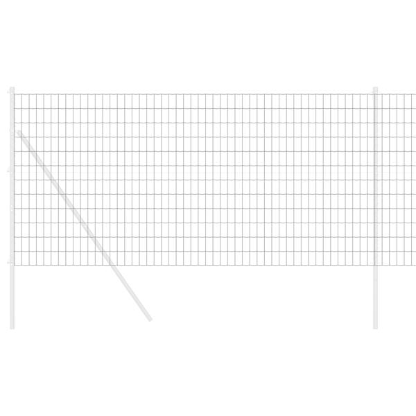 Grote foto vidaxl euro hek grijs 1 2 x 10 m pvc gecoat ijzer tuin en terras hekken en schuttingen