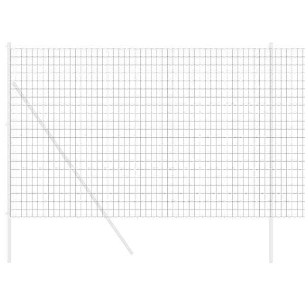 Grote foto vidaxl euro hek grijs 1.6 x 10 m pvc gecoat ijzer tuin en terras hekken en schuttingen