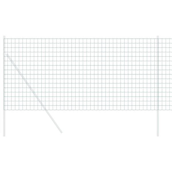 Grote foto vidaxl euro hek groen 0.4 x 50 m pvc gecoat ijzer tuin en terras hekken en schuttingen