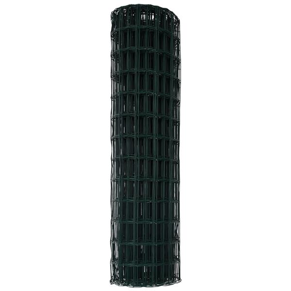 Grote foto vidaxl euro hek groen 1.4 x 10 m pvc gecoat ijzer tuin en terras hekken en schuttingen