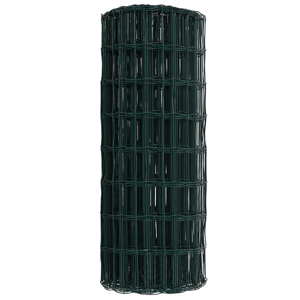 Grote foto vidaxl euro hek groen 0.4 x 10 m pvc gecoat ijzer tuin en terras hekken en schuttingen