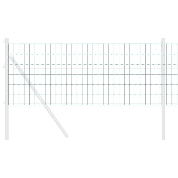 Grote foto vidaxl euro hek groen 0.6 x 50 m pvc gecoat ijzer tuin en terras hekken en schuttingen