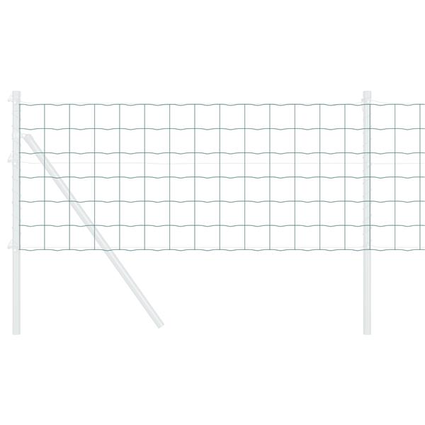 Grote foto vidaxl euro hek groen 0.6 x 25 m pvc gecoat ijzer tuin en terras hekken en schuttingen
