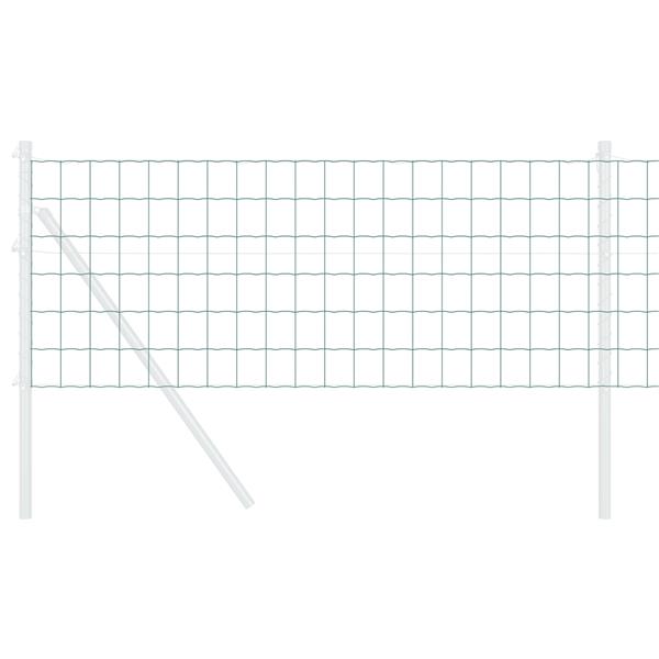 Grote foto vidaxl euro hek groen 0.4 x 25 m pvc gecoat ijzer tuin en terras hekken en schuttingen