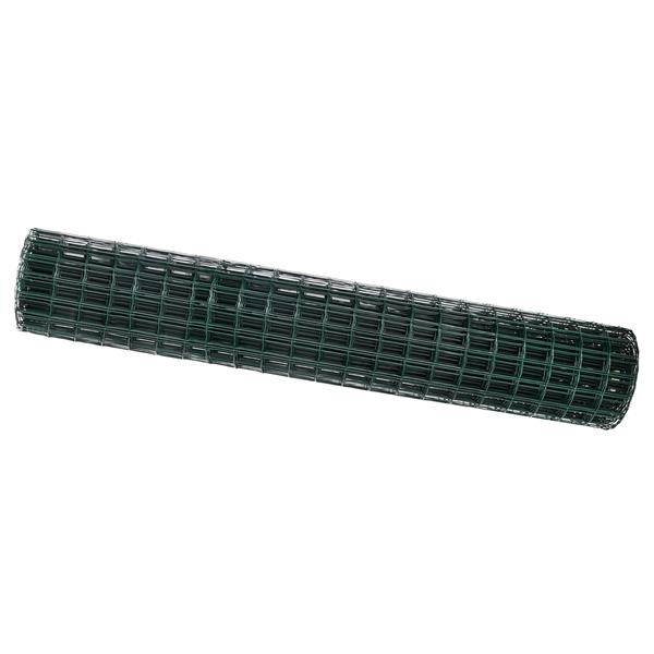 Grote foto vidaxl euro hek groen 1.6 x 10 m pvc gecoat ijzer tuin en terras hekken en schuttingen