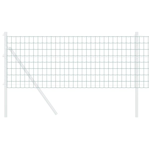 Grote foto vidaxl euro hek groen 0.8 x 10 m pvc gecoat ijzer tuin en terras hekken en schuttingen