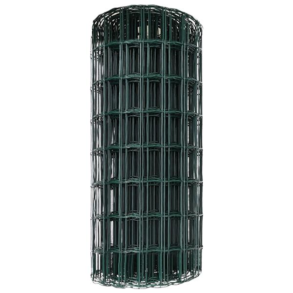 Grote foto vidaxl euro hek groen 0.8 x 10 m pvc gecoat ijzer tuin en terras hekken en schuttingen
