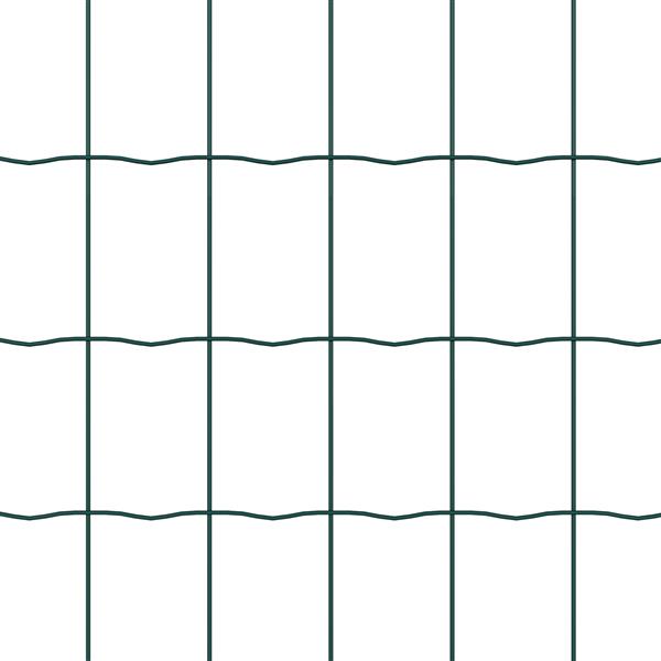 Grote foto vidaxl euro hek groen 0.8 x 10 m pvc gecoat ijzer tuin en terras hekken en schuttingen