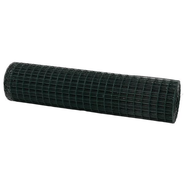 Grote foto vidaxl euro hek groen 1 x 10 m pvc gecoat ijzer tuin en terras hekken en schuttingen
