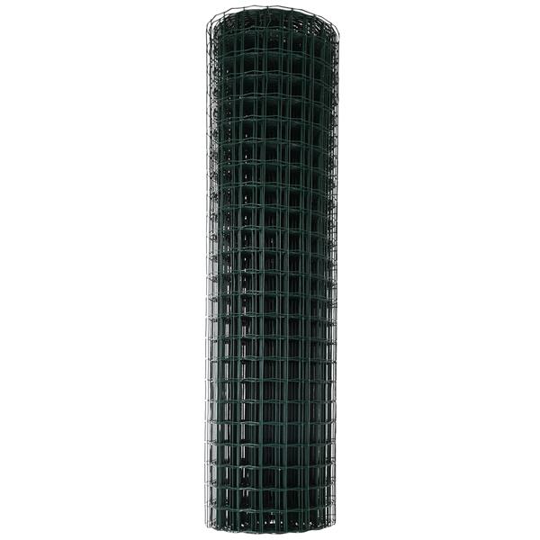 Grote foto vidaxl euro hek groen 1 x 10 m pvc gecoat ijzer tuin en terras hekken en schuttingen