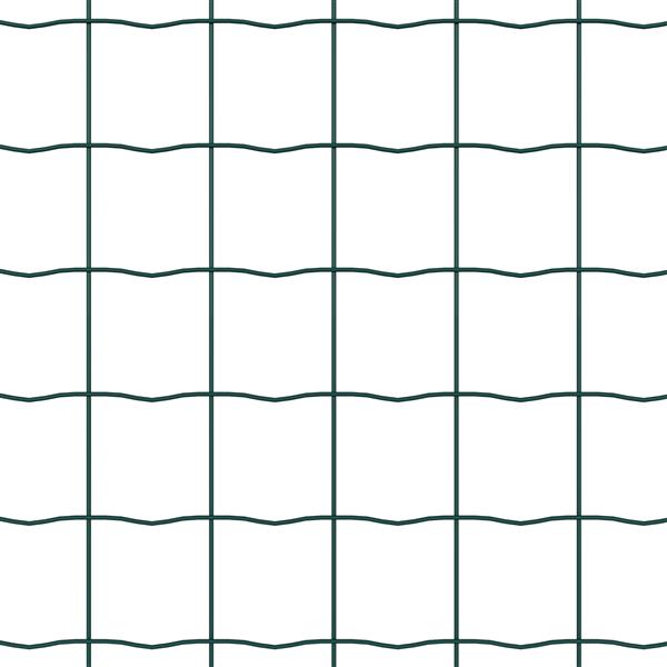 Grote foto vidaxl euro hek groen 1 x 10 m pvc gecoat ijzer tuin en terras hekken en schuttingen