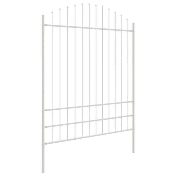 Grote foto vidaxl tuin hek wit 170 x 200 cm tuin en terras hekken en schuttingen