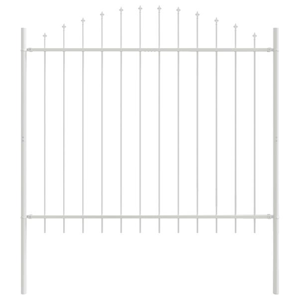 Grote foto vidaxl tuin hek wit 170 x 150 cm tuin en terras hekken en schuttingen