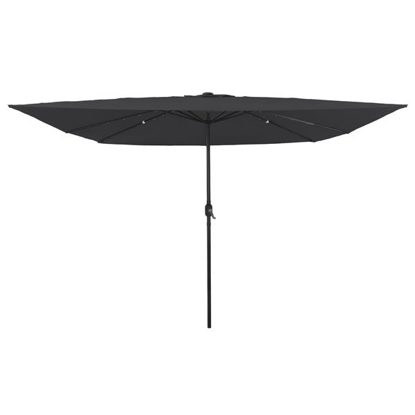 Grote foto vidaxl tuinparasol antraciet en zwart 295 x 295 x 245 cm tuin en terras overige tuin en terras