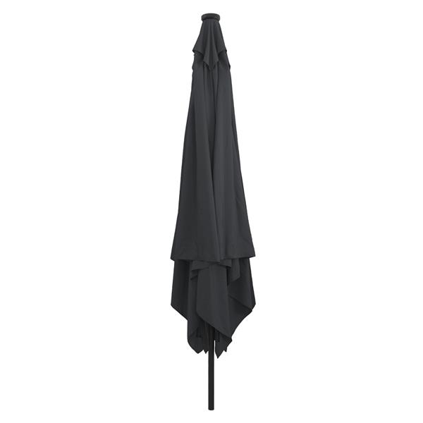 Grote foto vidaxl tuinparasol antraciet en zwart 295 x 295 x 245 cm tuin en terras overige tuin en terras