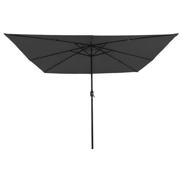 Grote foto vidaxl tuinparasol antraciet en zwart 295 x 295 x 245 cm tuin en terras overige tuin en terras