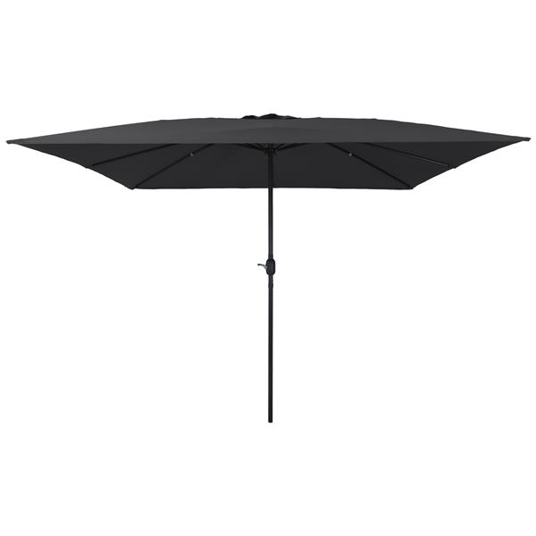 Grote foto vidaxl tuinparasol antraciet en zwart 295 x 295 x 245 cm tuin en terras overige tuin en terras