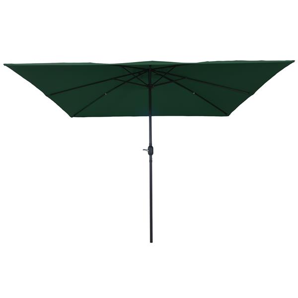 Grote foto vidaxl tuinparasol groen en zwart 295 x 295 x 245 cm tuin en terras overige tuin en terras