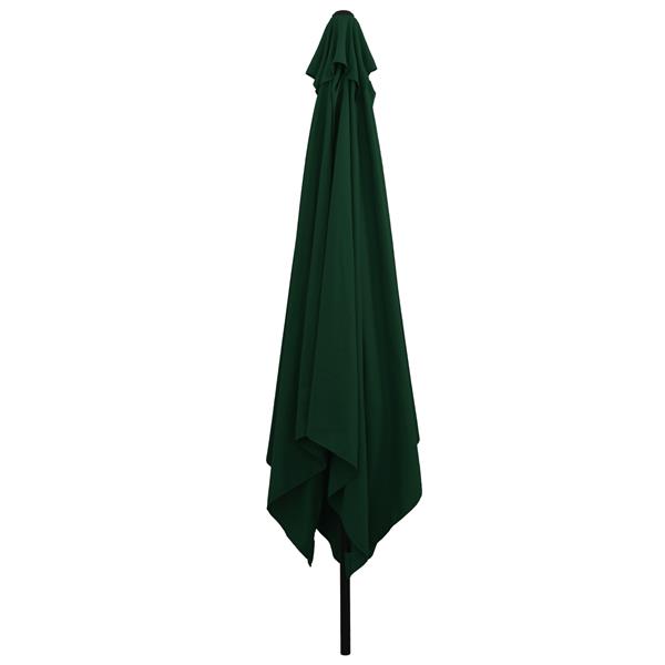 Grote foto vidaxl tuinparasol groen en zwart 295 x 295 x 245 cm tuin en terras overige tuin en terras