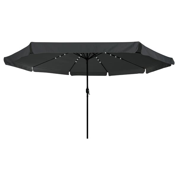 Grote foto vidaxl tuinparasol antraciet en zwart 395 x 395 x 245 cm tuin en terras overige tuin en terras